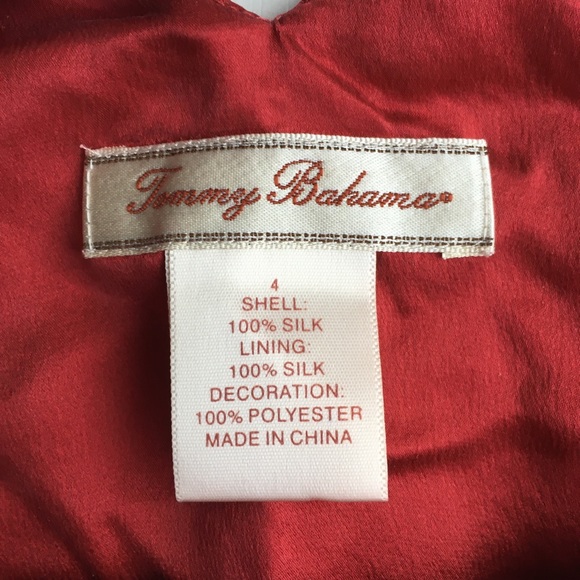 100% Silk Tommy Bahama Embroidered Sleeveless Top - Picture 3 of 8